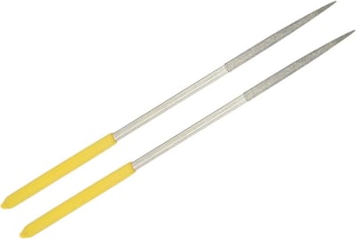 Diamant Vijl - Slijpsteen Set - Metaal Bewerken - Diamant Gecoat - 4mm Schacht - Zilver