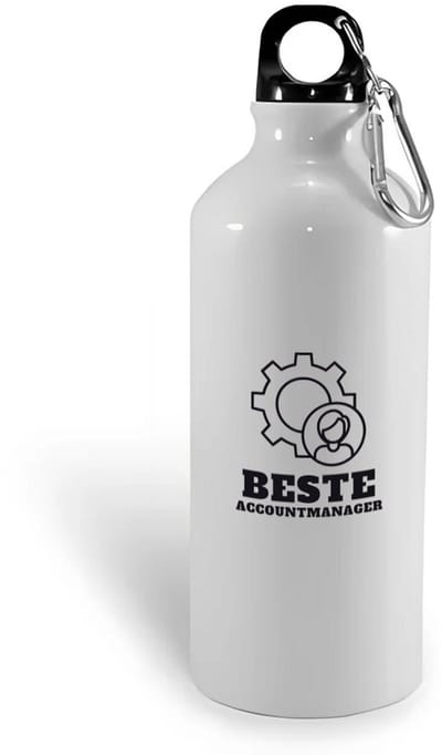 Hacebo® - Beste accountmanager waterfles - Beste accountmanager - collega - welkom - afscheid - water fles - 400ML