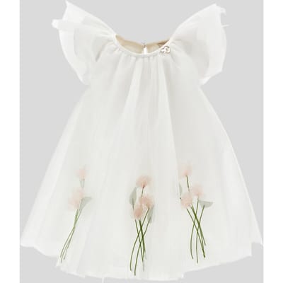 jurk met bloemen wit meisje