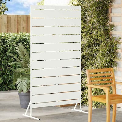 vidaXL - Privacyscherm - 100 - x - 50 - x - 180 - cm - Staal - Wit