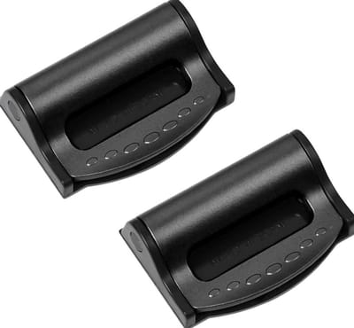2 Stuks Autogordel Versteller voor Volwassenen en Kinderen, Schouder- en Nekbescherming, Veiligheidsgordel Clip (Zwart)