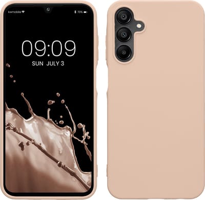 kwmobile telefoonhoesje geschikt voor Samsung Galaxy A15 5G - Hoesje voor smartphone - Back cover in kokosmelk