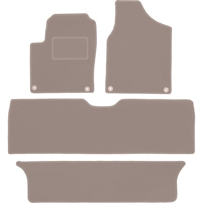 Beige veloursmatten voor: Volkswagen Sharan I minivan (1995-2010)