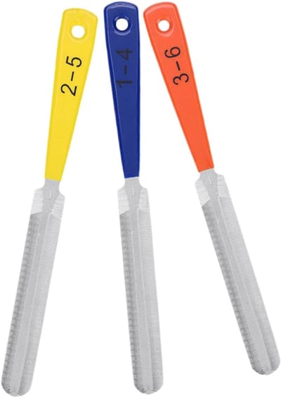 Gitaar Vijlenset - Onderhoudsgereedschap - Instrument Reparatie - Ergonomisch Lichtgewicht - 3 Stuks - Metaal