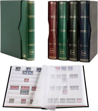 Luxe Album met 60 Witte Pagina's en Beschermhoes voor Postzegels of Muntverzamelingen