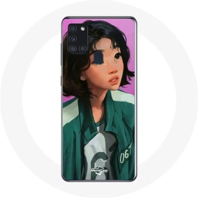Samsung Galaxy A21S hoesje Inktvis Game Kang Sae Byeok art