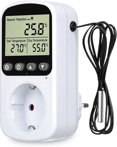 Digitale Thermostaat Socket met Temperatuurregeling voor Kas en Terrarium