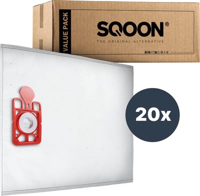 SQOON® Stofzuigerzakken geschikt voor Numatic Henry / James / PPR240 – Gelijk aan model: 604015 – High Filtration – 20 Stuks