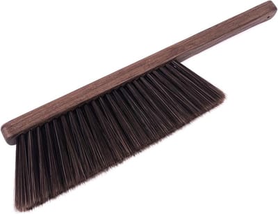 Handvage borstel met zachte borstels - schoonmaakborstel met houten handvat voor meubels, auto en kleding
