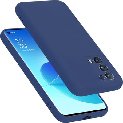 Cadorabo Hoesje geschikt voor Oppo Reno6 PRO 5G in LIQUID BLAUW - Beschermhoes gemaakt van flexibel TPU silicone Case Cover