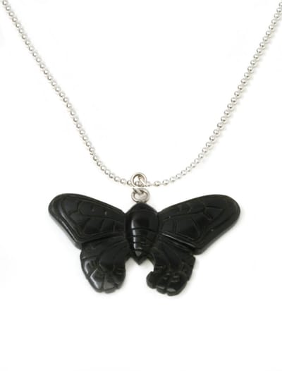 Heaven Eleven KIDS - Meisjes - ketting - ballchain - rvs - vlinder - bone