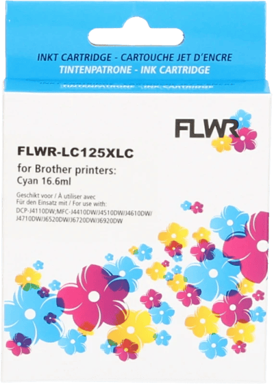 FLWR - Cartridges / Brother LC-125XLC / cyaan / Geschikt voor Brother