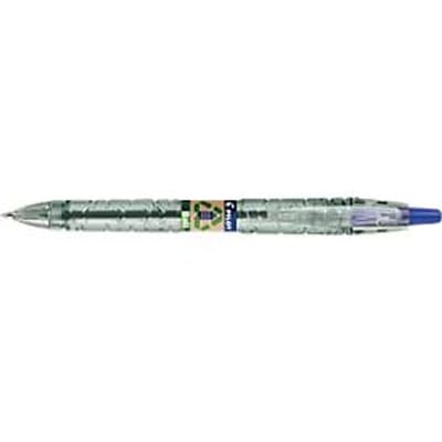 PILOT Drukbalpen Bottle 2 Pen Ecoball, lijndikte 0,6 mm, documentbestendig, navulbaar, 86 % gerecycled materiaal, blauw