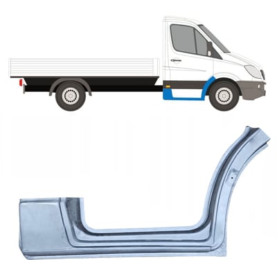 Reparatiepaneel voorste spatbord met deel van dorpel voor Volkswagen Crafter 05-17