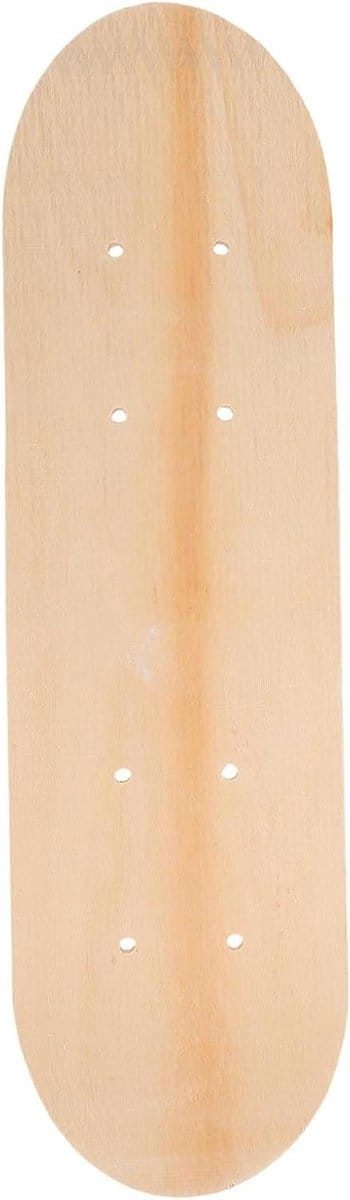 Leeg Skateboard Deck - Houten Board - DIY Kunst Project - 7 Lagen Esdoorn - 43 x 13 cm - Natuurlijk