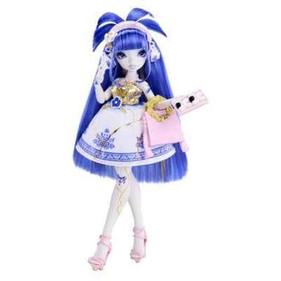 Mirror Mi-modepop Suki Goldpetal met accessoires, fantasiepop geïnspireerd op de emotie ‘fragiel’
