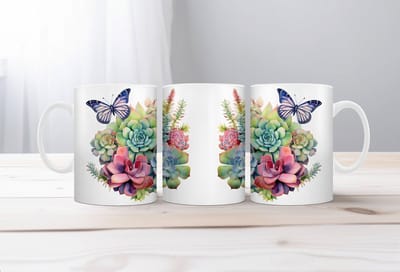 Auqarel koffiemok Cactus 5