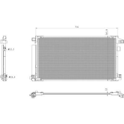 Condensor, airconditioning NRF 350500