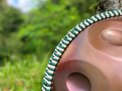LIDAH® Handpan Touw - Groen Handpan Touwtje Decoratief voor 48-55cm handpan - Rope Handpan Accessoires Bescherming