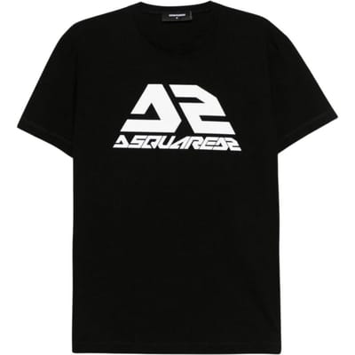 DSquared2 Heren Vet Logo Cool Fit T-shirt (Zwart)