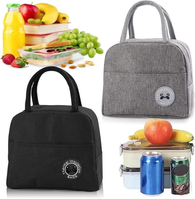 Picnic Bag - Vouwbare Geïsoleerde Tas - Thermo Tas voor Volwassenen - Studenten en Kinderen - Mini Koeltas voor Picknick - Set van 2