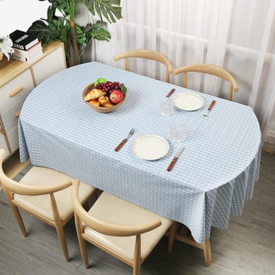 Ovaal Tafelkleed Waterdicht Oliebestendig Pvc Tafelbeschermer hoes Decoratieve Eettafel Koffiezaak Bruiloft Decor Mooi Tafelkleed 120x160cm 1pcs