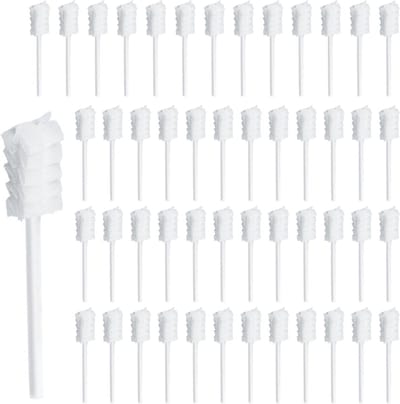 50 Stuks Baby Gaas Tongreinigers, Katoenen Stokken voor Mondhygiëne, Tandverzorging voor Baby's 0-36 Maanden, Veilig en Effectief