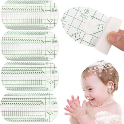 80x Waterdichte Oorstickers met Katoen - Gehoorbescherming voor Douchen en Zwemmen