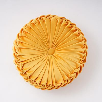 Europese stijl rond effen rood grijs blauw roze beige groen zitkussen fluwelen stof rugkussen bankkussen bedkussen 35*35*15cm