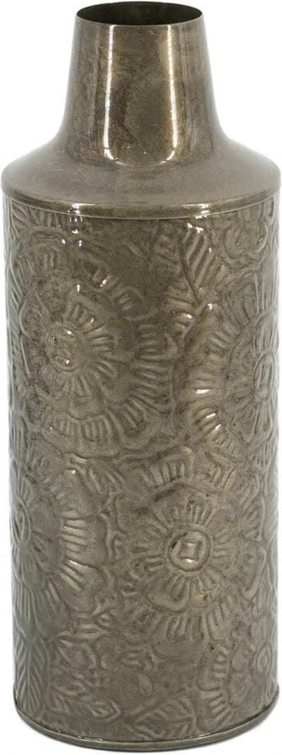 HomeBound by KY | Metalen vaas olive | vaas | bloemenvaas | 6,5x14x36cm