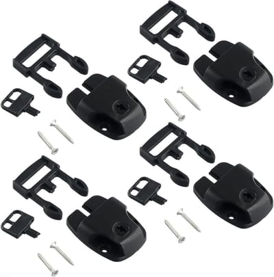 Spa Afdekking Clips - Spa Cover Sluitingen - Veiligheid Verzekeren - Set van 4 met Sleutel