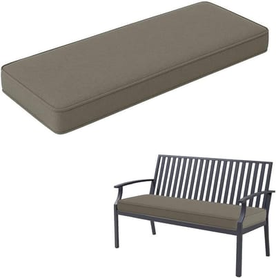 Binnenkussen Bank - Zitkussen - Comfortabel Zitten - Antislip Bevestiging - 160x30cm - Donkergrijs