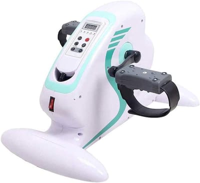 Elektrische pedaaloefenaar - Mini hometrainer - Revalidatie en fitness - Met afstandsbediening - Onder bureau - Blauw