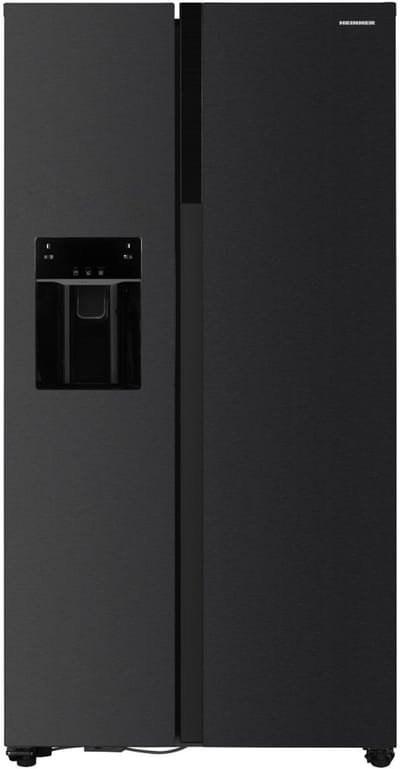 Heinner HSBS-HM513NFIMDXE++ Amerikaanse Side-by-Side Koelkast – 513 L – No Frost – Water- en ijsdispenser – ECO-functie – Inox Antraciet – 5 Jaar Garantie