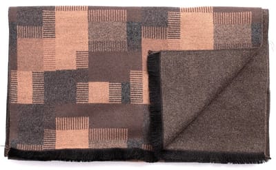 DIONE Viscose scarf with patchwork Orange (TRSCIE214 - 507)