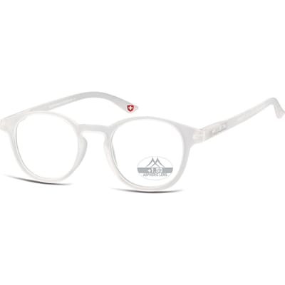Montana Eyewear MR52D ronde leesbril +1.00 milky transparant