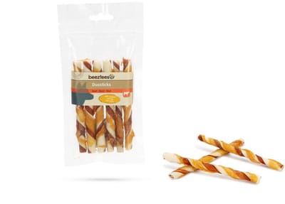 Beeztees Kauwstaaf Met Kip & Rund 12,5 cm 1x6 st. - Hondensnack