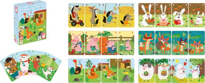 Janod - Spel - Gelukkige familieboerderij kwartet