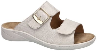 Solidus -Dames - off-white/ecru/parel - slippers & muiltjes - maat 36.5