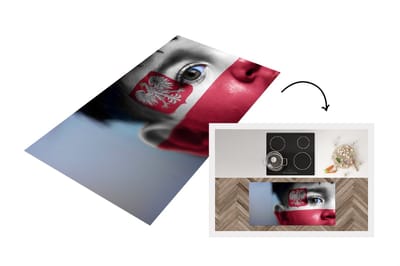 Keukenloper - Loper keuken - Vlag van Polen - 120x60 cm - Keukenloper vinyl