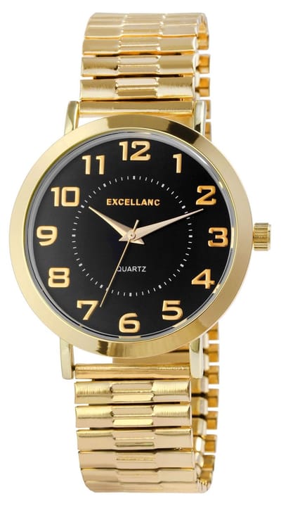 EXCELLANC herenhorloge roestvrij staal Siham, mineraalglas