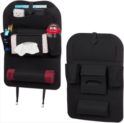 *** Heble® autostoel organizer set van 2 - beschermende en ruime auto organizers voor kinderen! - Reizen Onderweg Auto - van Heble® ***