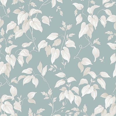 Next vliesbehang Trail Flower blauw 10mx52cm