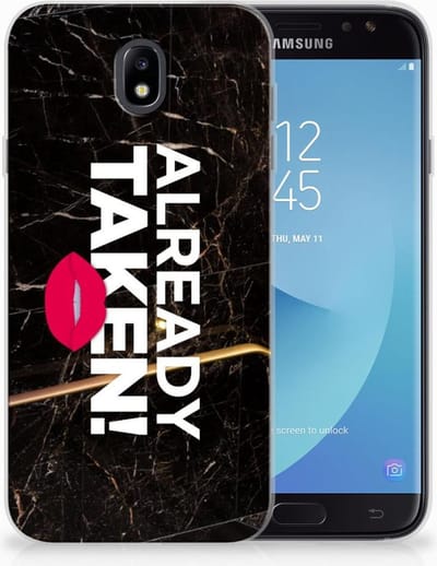 Samsung Galaxy J7 2017 | J7 Pro Siliconen hoesje met naam Already Taken Black