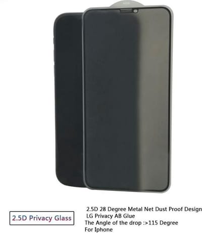 Apple iPhone 12 Pro Max Privacy Tempered Glass Screenprotectors