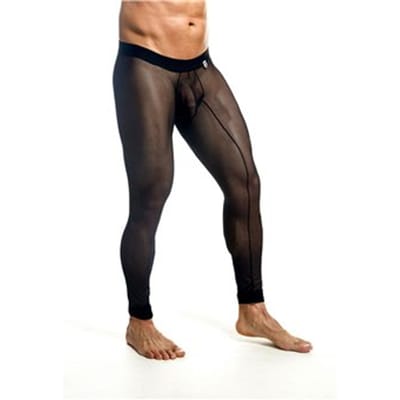 Mob Eroticwear Mob Sheer Mesh Tights Black