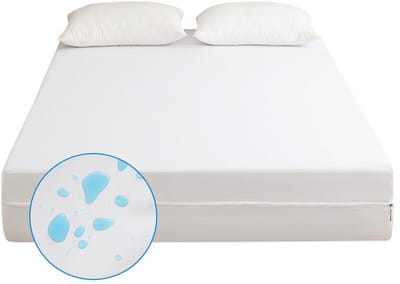 Matrasbeschermer - Waterdichte Matrasbeschermer - Waterdichte Matrashoes - Matrashoes met Rits - Matrasovertrek - 6 Zijdige Volledige Hoes - Matrashoes - Urine en Stofdicht - Matrasbeschermer 180 x 200