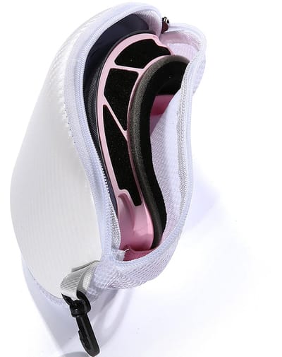 Mooie En Handige Skibril Beschermhoes - Ski Bril Case - Wit