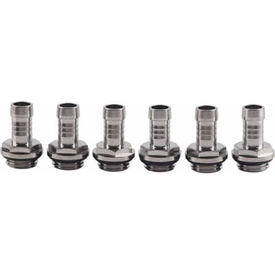 6 STUKS PC Waterkoeling Twee aanraakkoppeling G1 4 Draad Tuitconnector voor Buis 9.2mm