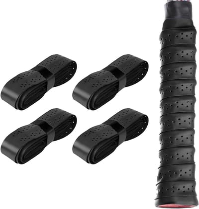 Zelfklevende Grip Band voor Tennis- en Badmintonrackets - Antislip, Ademend en Comfortabel - 4 Stuks van 110 x 2,5 cm PU Materiaal